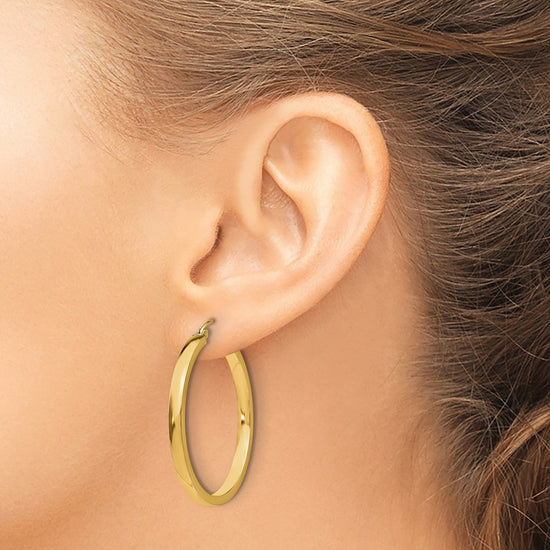 10K 2x3mm Rectangle Tube Hoop
