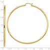 10K Polished 2mm Tube Hoop Earrings