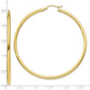 10K Polished 2.5mm Tube Hoop Earrings