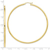 10K Polished 2.5mm Tube Hoop Earrings