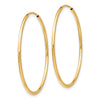 10k Polished Endless Tube Hoop Earrings