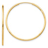 10k Polished Endless Tube Hoop Earrings
