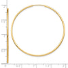 10k Polished Endless Tube Hoop Earrings