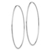 10K White Gold Endless Hoop Earrings