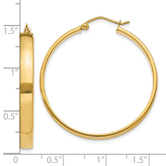 10k Polished Hoop Earring