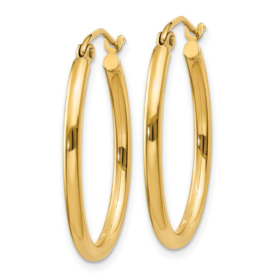 Oval Hoop Earrings