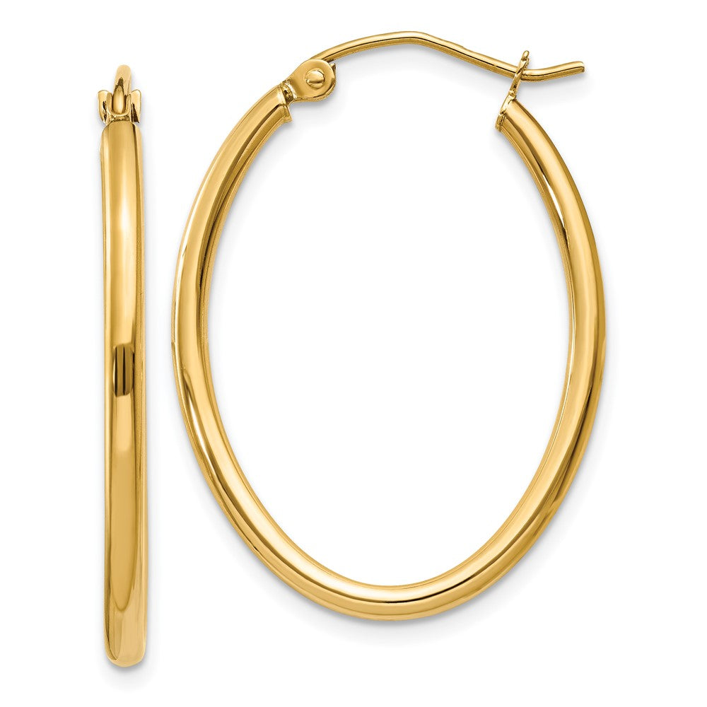 Oval Hoop Earrings