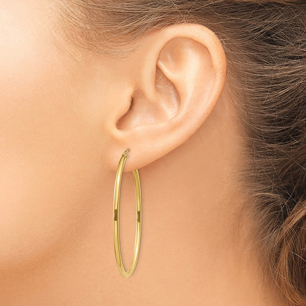 Oval Hoop Earrings