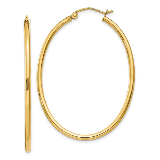 Oval Hoop Earrings