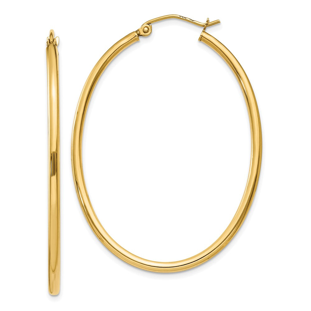 Oval Hoop Earrings