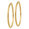 10k Diamond-cut 3mm Round Hoop Earrings
