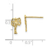 Gold Palm Tree Post Earrings