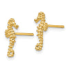 10k Mini Seahorse Post Earrings