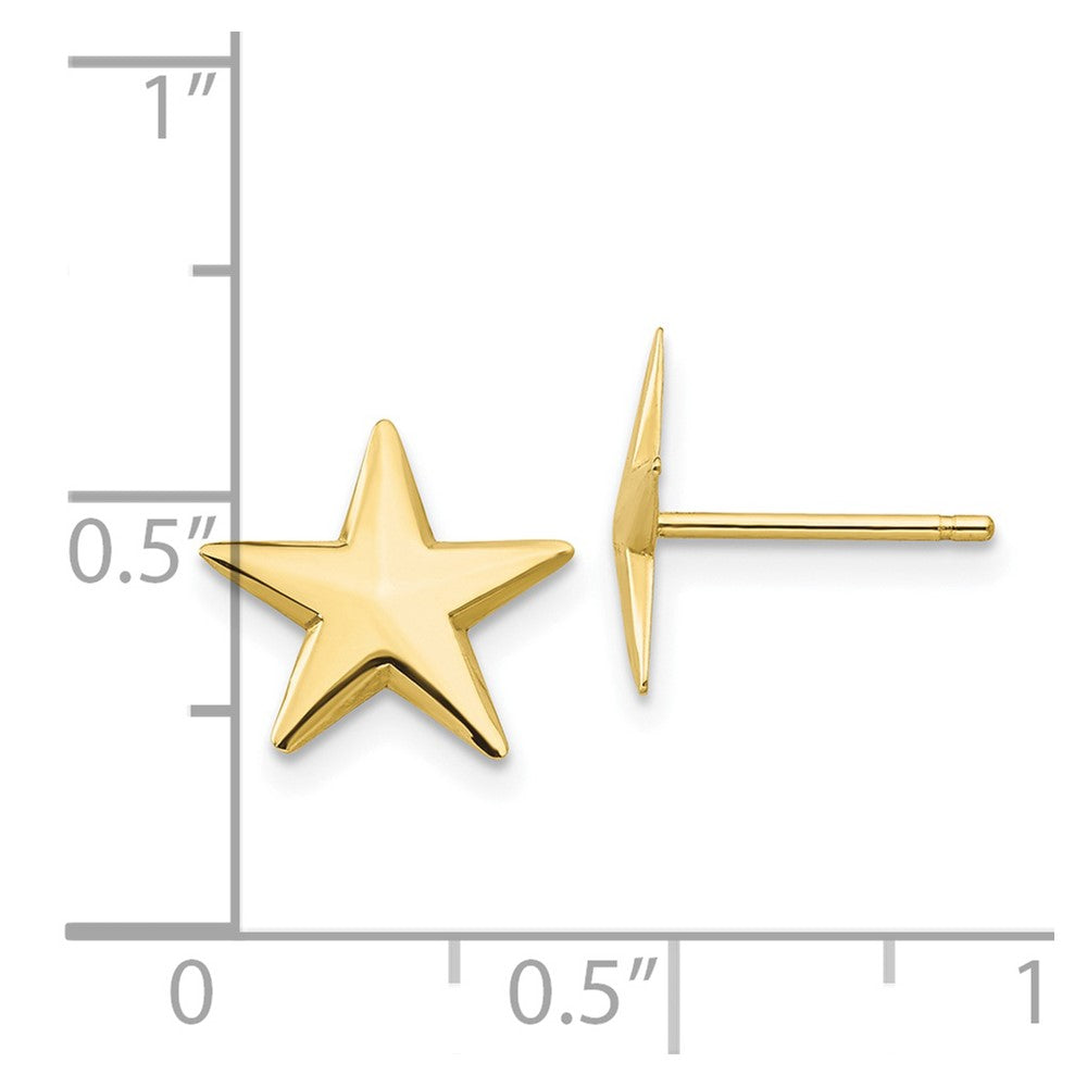 10k Nautical Star Post Earrings
