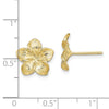 Gold Flower Post Earrings