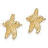 Gold Starfish Post Earrings