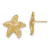 Gold Starfish Post Earrings