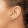 Gold Butterfly Post Earrings