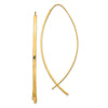 10k 1.75mm Square Tube Wire Threader Earrings