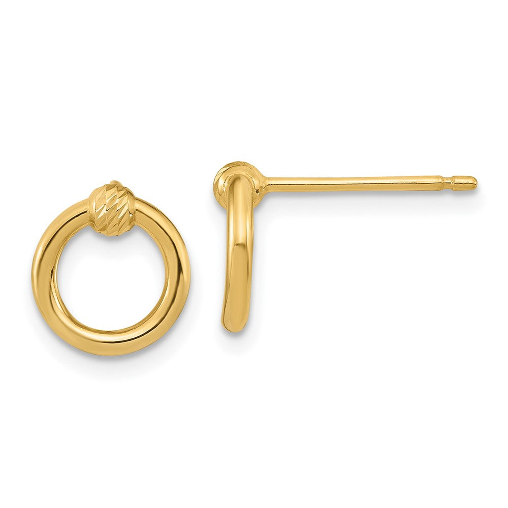 Circle Post Earrings