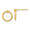 Circle Post Earrings