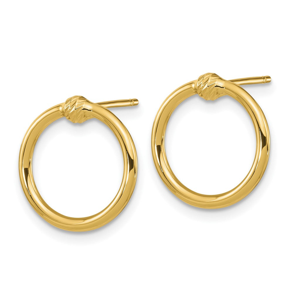 Circle Post Earrings