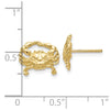 10k Crab Post Earrings