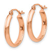 10k Rose Gold Hoop Earrings