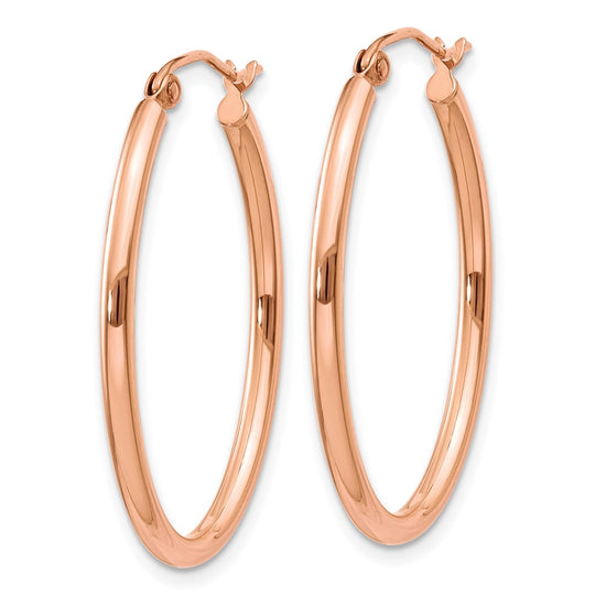 Oval Hoop Earrings