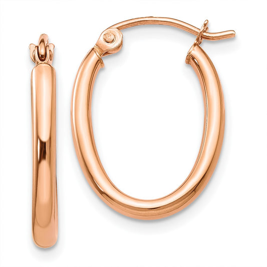 Oval Hoop Earrings