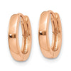 Gold Circle Hinged Hoop Earrings