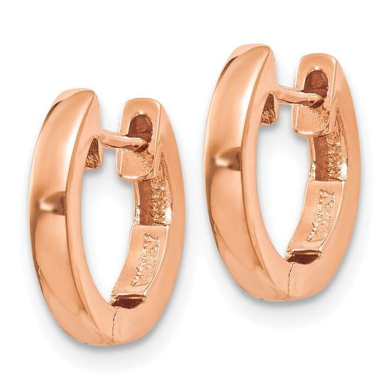 Gold Hinged Circle Hoop Earrings