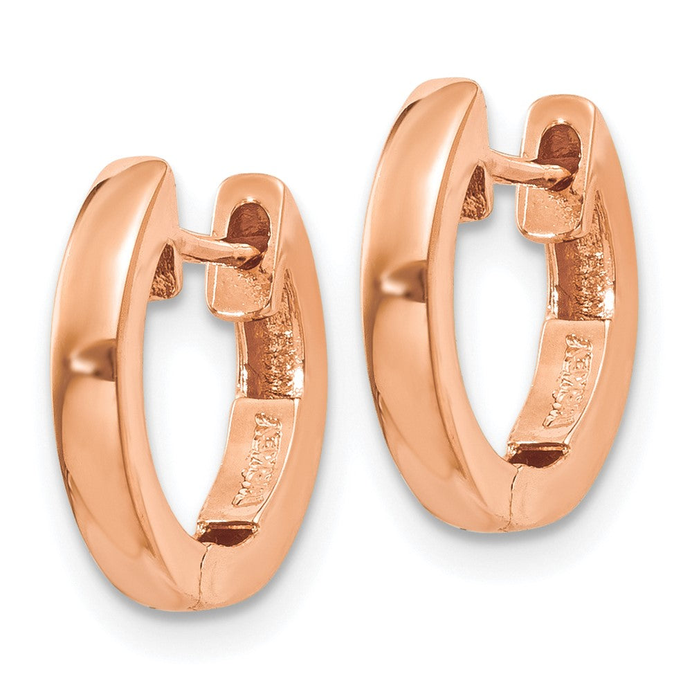 Gold Hinged Circle Hoop Earrings
