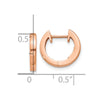 Gold Hinged Circle Hoop Earrings