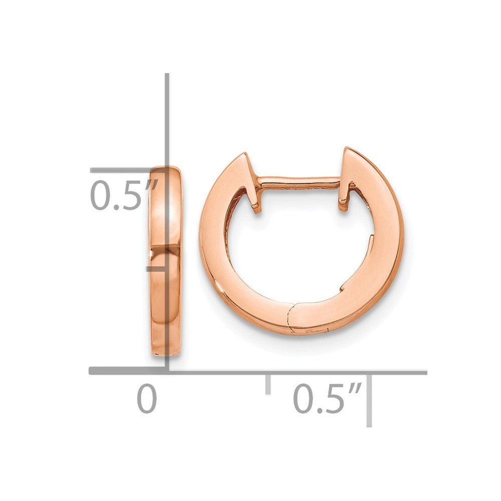 Gold Hinged Circle Hoop Earrings