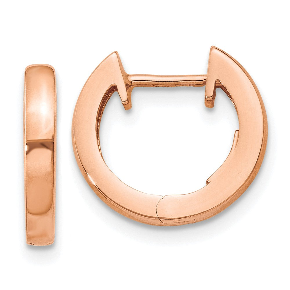 Gold Hinged Circle Hoop Earrings