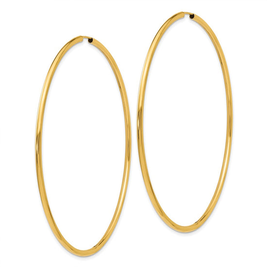 10k Endless Hoop Earrings
