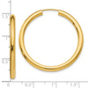 10k Polished Endless Tube Hoop Earrings