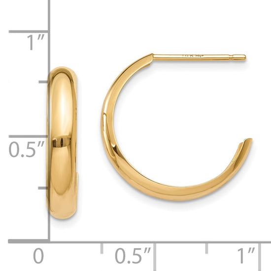 J-Hoop Earrings