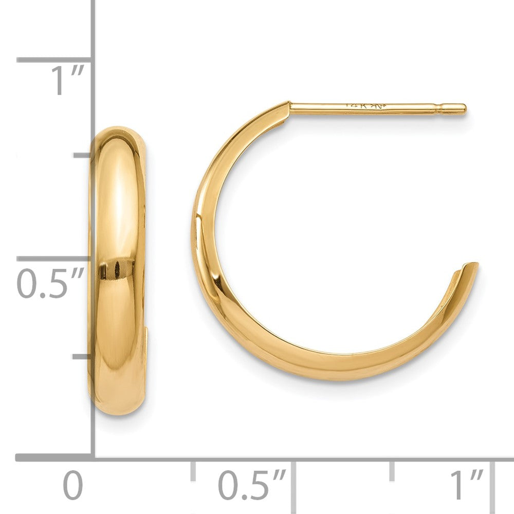 J-Hoop Earrings