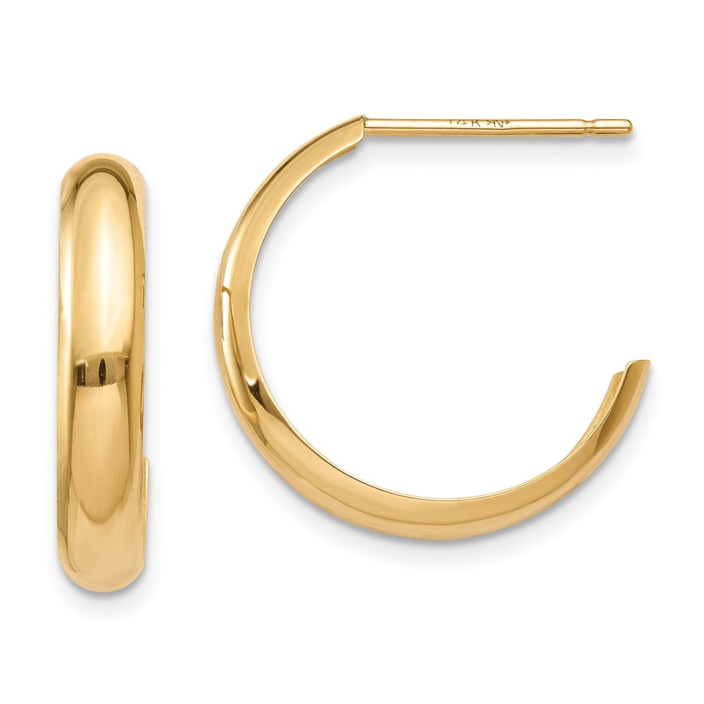 J-Hoop Earrings
