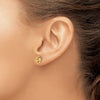 Gold Love Knot Post Earrings