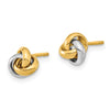 Gold Love Knot Post Earrings