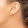 Gold Textured Love Knot Post Earrings