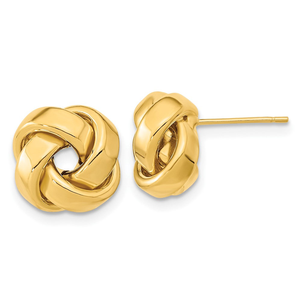 Gold Love Knot Post Earrings