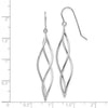 Gold Twisted Dangle Shepard Hook Earrings