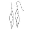 Gold Twisted Dangle Shepard Hook Earrings