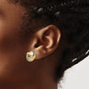 Gold Love Knot Post Earrings