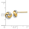 Gold Love Knot Post Earrings
