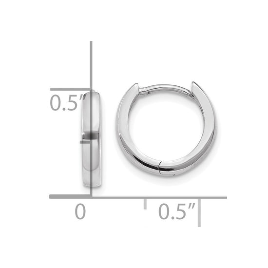 Gold Circle Hinged Hoop Earrings
